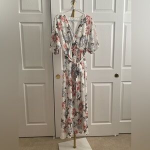 Chic Floral Print Maxi Dress